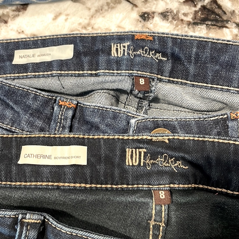 *Bundle of 2* Kut from the Kloth shorts, size 8, denim
